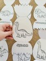 Jaja Otwierane - Praca Plastyczna - Dzień Dinozaura 