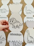 Jaja Otwierane - Praca Plastyczna - Dzień Dinozaura  