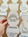 Jaja Otwierane - Praca Plastyczna - Dzień Dinozaura   