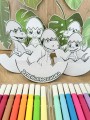 Dinozaury ze skorupkami - Praca Plastyczna - Dzień Dinozaura 