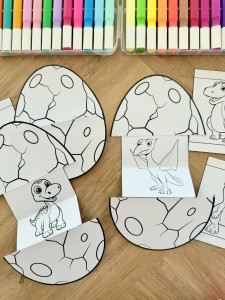 Jaja Dinozaura Rozkładane - Praca Plastyczna - Dzień Dinozaura