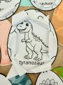 Jaja Dinozaura ( wersja czarno - biała ) - Dzień Dinozaura    