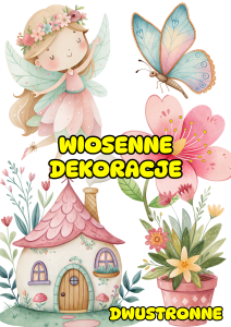 Wiosenne Dekoracje Dwustronne - (wersja 3 ) - Wiosna