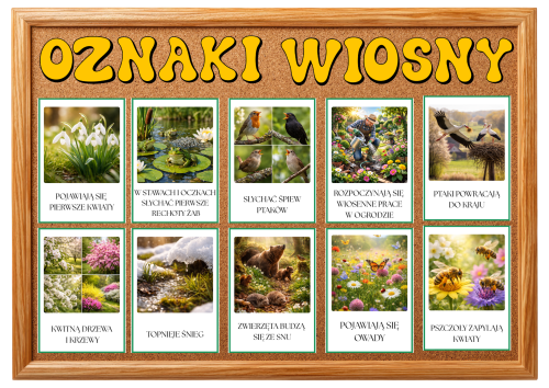 Oznaki Wiosny - Gazetka Wiosenna  - Wiosna  