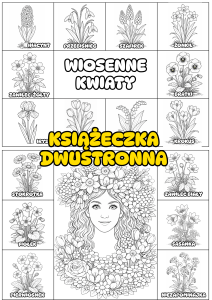 Wiosenne Kwiaty - Książeczka Składana / Wklejka - Wiosna  
