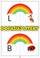 Tęcze - Dopasuj Litery - Marcowa Pogoda /  W Marcu Jak w Garncu