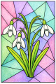 Wiosenne Kwiaty - Witraże / Prace Plastyczne - Wiosna 
