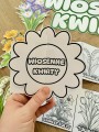 Wiosenne Kwiaty - Wklejka / Książeczka Składana - Wiosna 