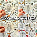 Co Kryje Kwiatek ?  - ( wersja biało  - czarna )  - Wiosna 