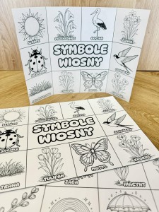 Symbole Wiosny - Książeczka Składana / Wklejka - Wiosna  