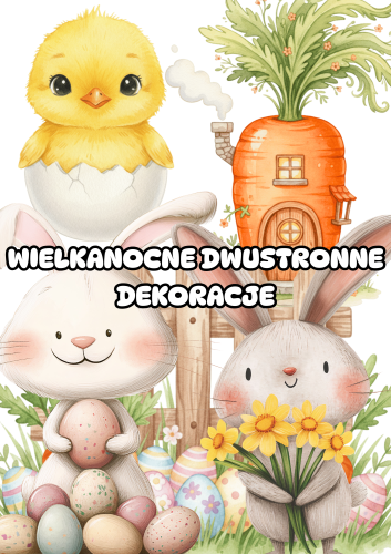 Wielkanocne Dekoracje Dwustronne ( wersja 2 ) - Wielkanoc
