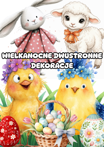 Wielkanocne Dekoracje Dwustronne ( wersja 2 ) - Wielkanoc 