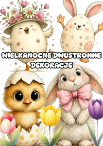 Wielkanocne Dekoracje Dwustronne ( wersja 2 ) - Wielkanoc  