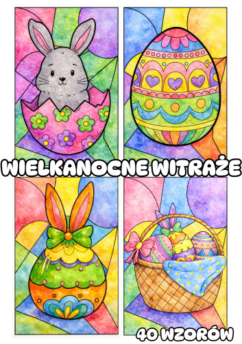 Wielkanocne Witraże - Prace Plastyczne - Wielkanoc