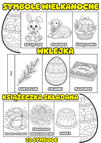 Wielkanocne Symbole - Wklejka / Książeczka - Wielkanoc