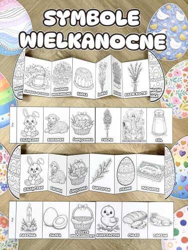 Wielkanocne Symbole - Wklejka / Książeczka - Wielkanoc 