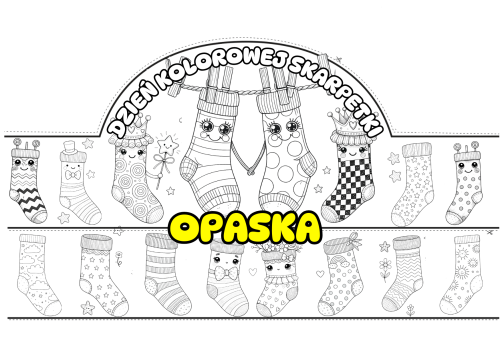 Opaska - Dzień Kolorowej Skarpetki