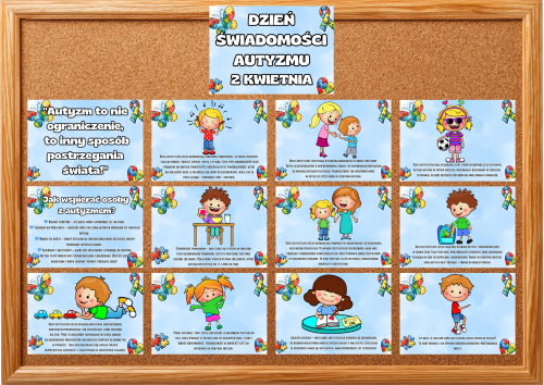 Dzień Autyzmu - Plansze Edukacyjne/ Materiały Na Zajęcia  