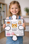 Dzień Autyzmu- Szablony Puzzli do wypełnienia 