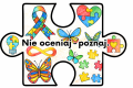 Puzzle z Hasłami do pokolorowania - Dzień Autyzmu  