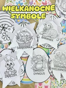 Co kryje pisanka ? Wielkanocne Symbole  ( wersja biało-czarna ) Wielkanoc 