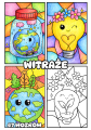 Witraże / Praca Plastyczna - Dzień Ziemi 