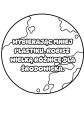 Planety z Hasłami- Wersja Czarno- Biała - Dzień Ziemi    
