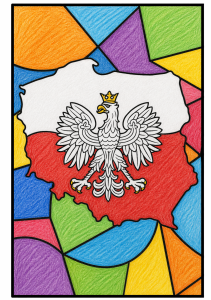 Witraże / Prace Plastyczne - Dzień Niepodległości / Święto Konstytucji 3 Maja / Polska 