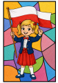 Witraże / Prace Plastyczne - Dzień Niepodległości / Święto Konstytucji 3 Maja / Polska 