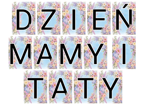 Napis / Girlanda - Dzień Mamy i Taty  
