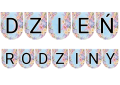 Napis / Girlanda - Dzień Rodziny