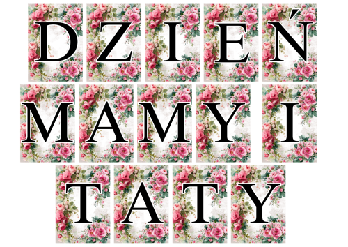 Napis / Girlanda - Dzień Mamy i Taty  