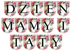 Napis / Girlanda - Dzień Mamy i Taty  