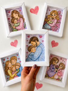 Ramki z Ilustracjami - Dzień Mamy i Taty/ Dzień Rodziny