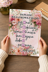 Dyplom Wyjątkowej Mamy - Dzień Mamy 