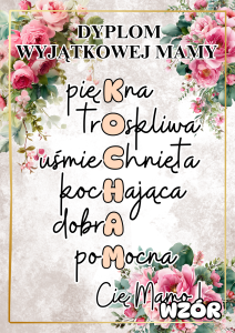 Dyplom Wyjątkowej Mamy - Dzień Mamy 