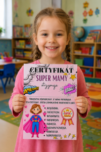 Certyfikat Super Mamy z możliwością edycji - Dzień Mamy  