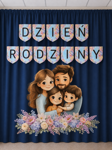 Dekoracje + Napis ( wzór 3) - Dzień Rodziny