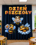 Dekoracje + Napis/Girlanda - Dzień Pszczoły