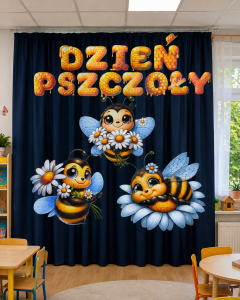 Dekoracje + Napis/Girlanda - Dzień Pszczoły