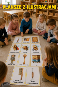  Plansze Z Ilustracjami i Nazwami - Dzień Pszczoły 