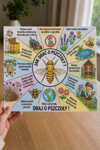 Jak Dbać o Pszczoły - Kolorowanka A4/ Wklejka - Dzień Pszczoły