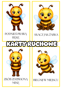 Karty Ruchowe - Dzień Pszczoły