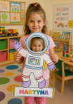  Astronauta z Możliwością Edycji Imienia- Dzień Kosmosu / Kosmos 