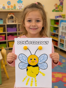 Pszczółka - Dobijanie Rączek / Praca Plastyczna - Dzień Pszczoły 