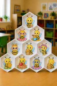 Plastry Miodu 3D - Dzień Pszczoły