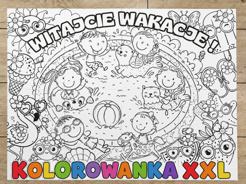 Witajcie Wakacje! - Kolorowanka XXL - Lato