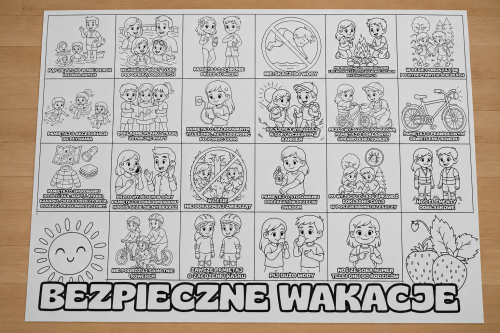 Bezpieczne Wakacje - Kolorowanka XXL - Lato 