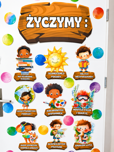  Życzymy : -  Gazetka Lato /  Zakończenie Roku