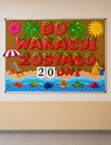 Odliczanie do Wakacji ( wzór 1)   - Gazetka / Lato 